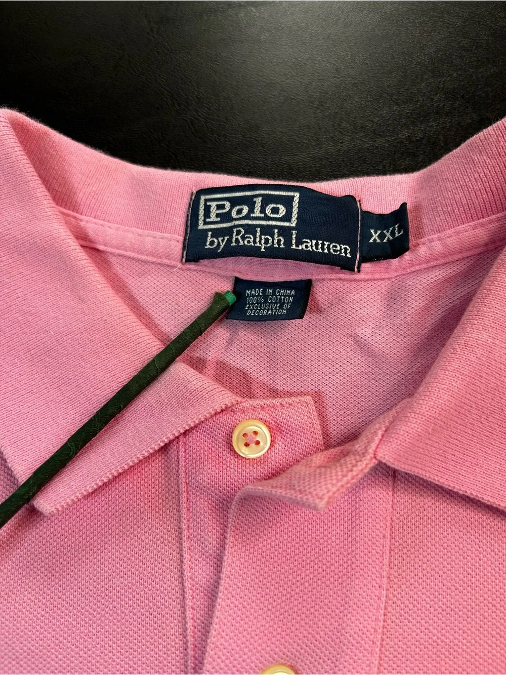 Ralph Lauren Light Pink Polo with Green Pony